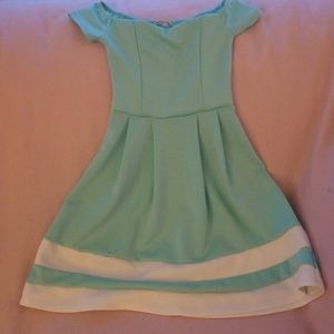 Mint green dress